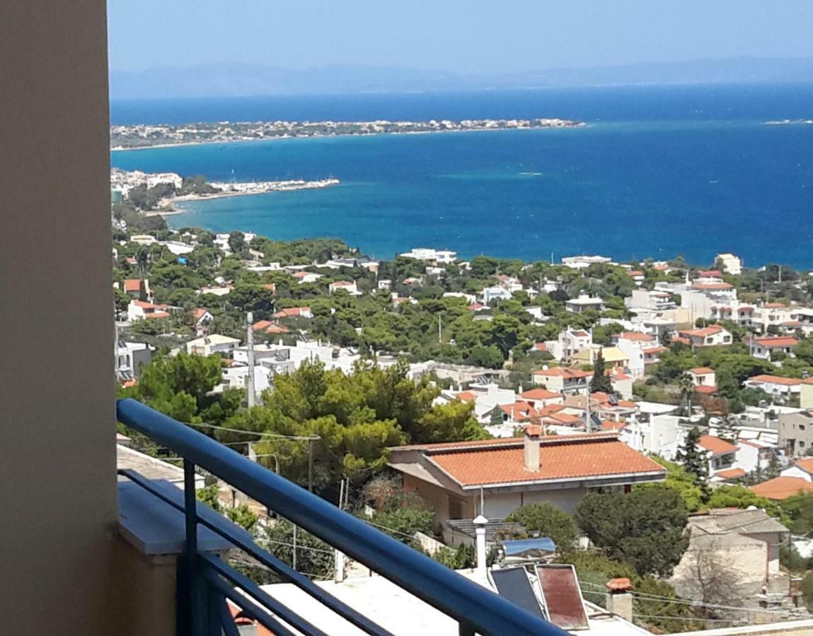 Harris Elegant House Superb View Near Airport Apartamento Loútsa Exterior foto